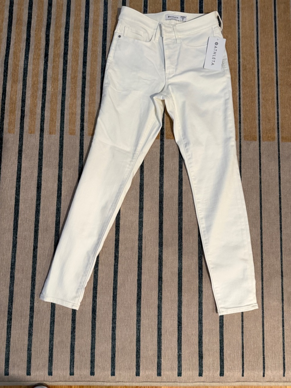 Athleta Off-White Slim Stretch Jeans